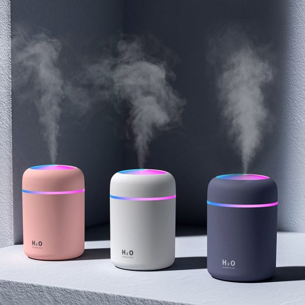 Humidificador LED Ultrasónico | Difusor de Aromas y Luces Relajantes