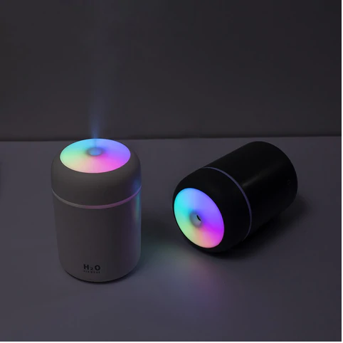 Humidificador LED Ultrasónico | Difusor de Aromas y Luces Relajantes